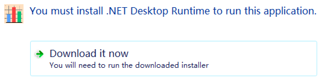 .NET Desktop Runtime Prompt